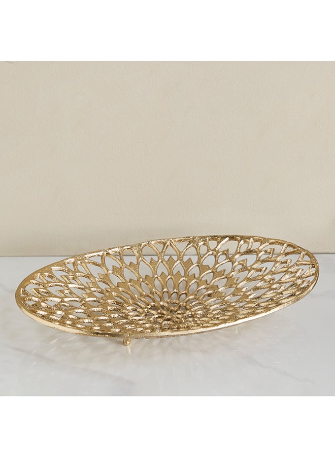 Home Box Aurum Aluminium Platter Gold for Home Decor - Image 5